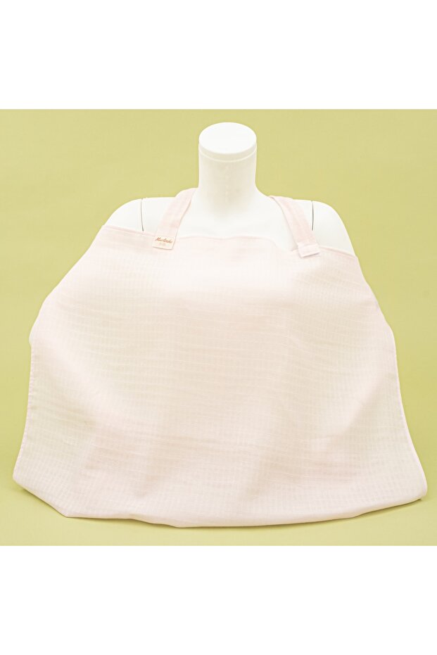 Breastfeeding Bib - Baby Pink Muslin