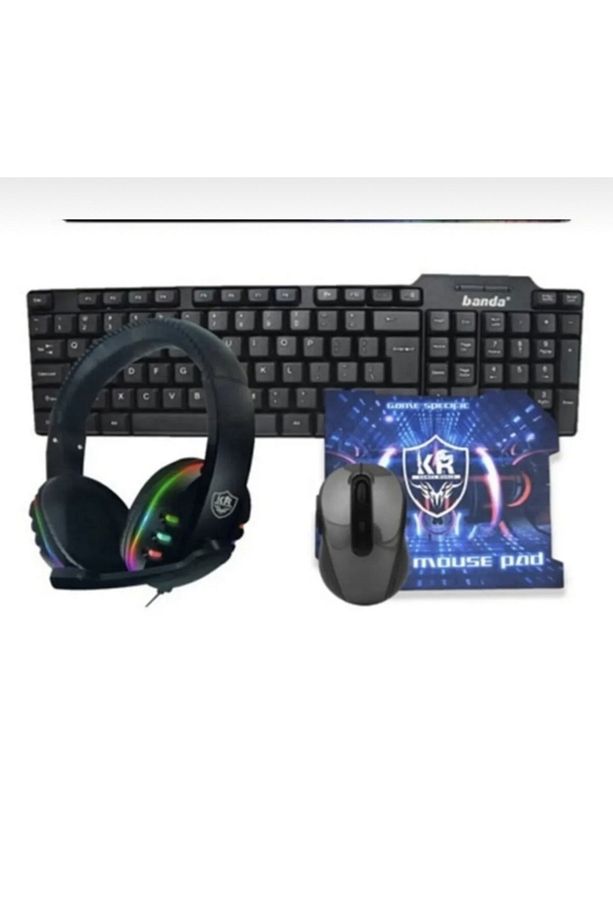 Klavye Mouse Kulaklık Mouse Pad Seti - 2