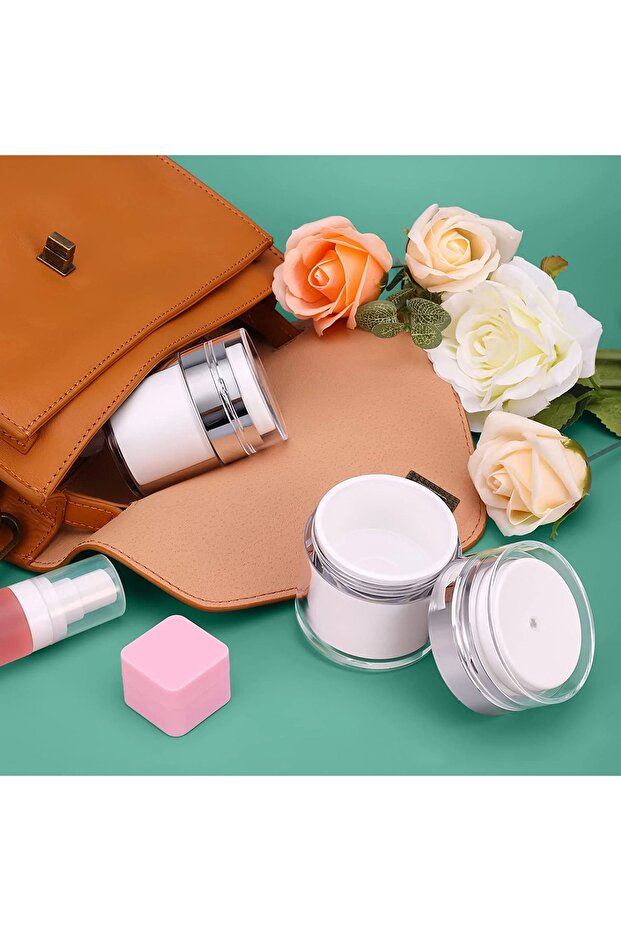 Doldurulabilir Pompalı Krem Kutusu 30ml - 1