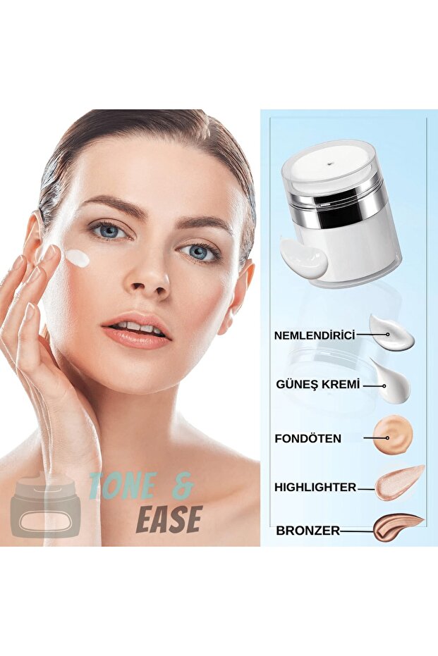 Doldurulabilir Pompalı Krem Kutusu 30ml - 5