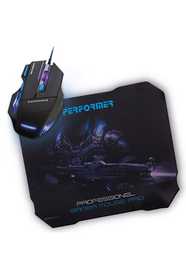 Performer Pgm-7 Oyuncu Mouse + Mouse Pad - 1