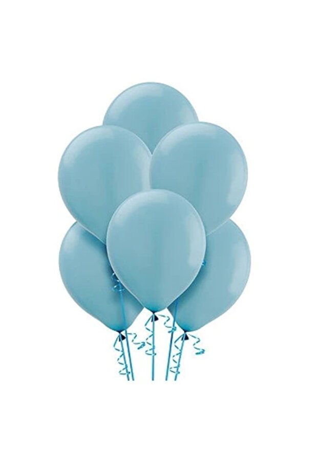 10 Pieces Pastel Blue Color Balloons