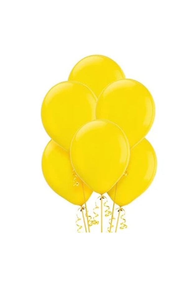 10 Pastel Yellow Color Balloons