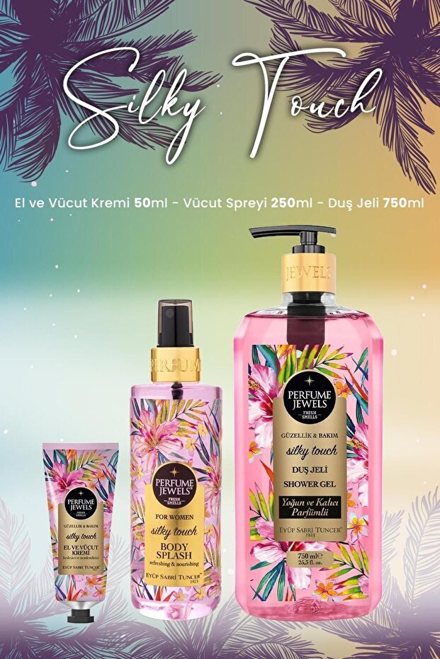 Silky Touch Vücut Spreyi 250 ml, Duş Jeli 750 ml ve Krem 50 ml - 1