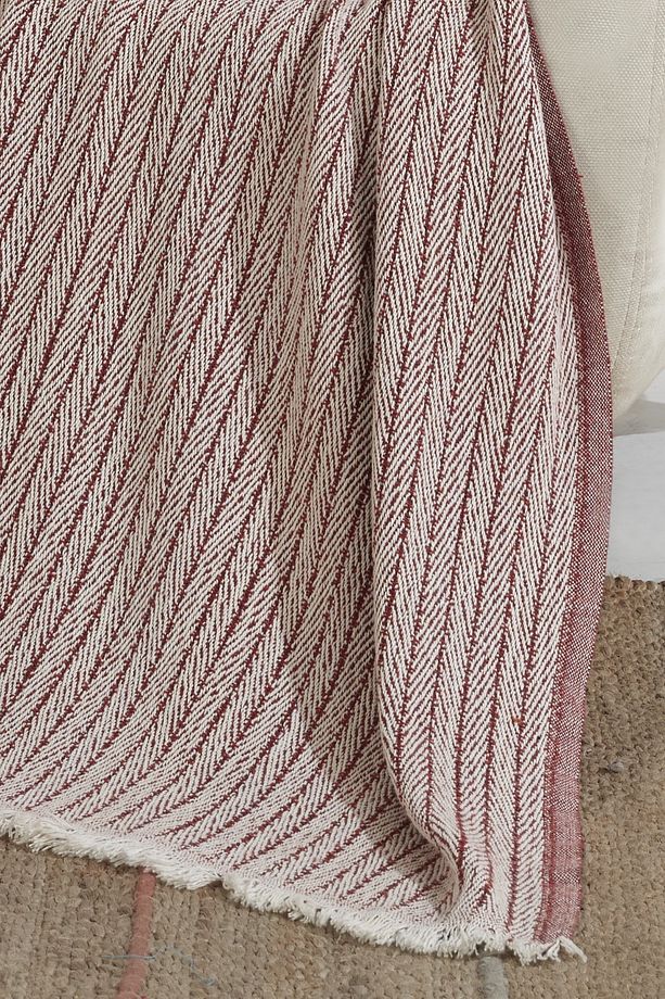 Vera Kiremit 2 Adet Koltuk Berjer Örtüsü Şalı 150 X 200 Cm Tv Battaniyesi Throw Pamuklu - 4