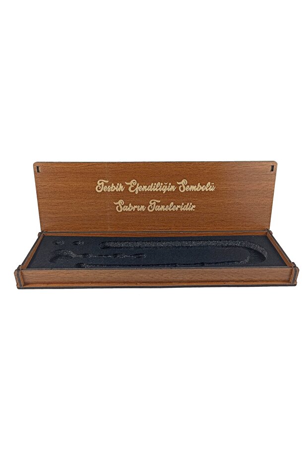 Gömme Ahşap Kutu Boş Ahşap Set Tesbih Kutusu - 1