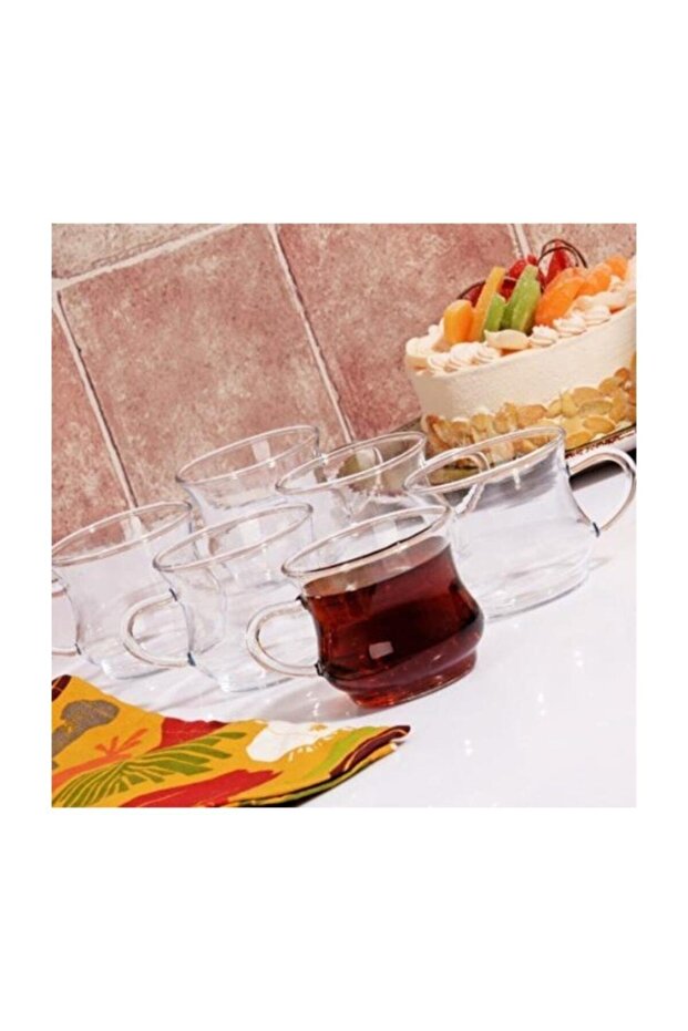 6lı Cam Kupa Bardak - 1