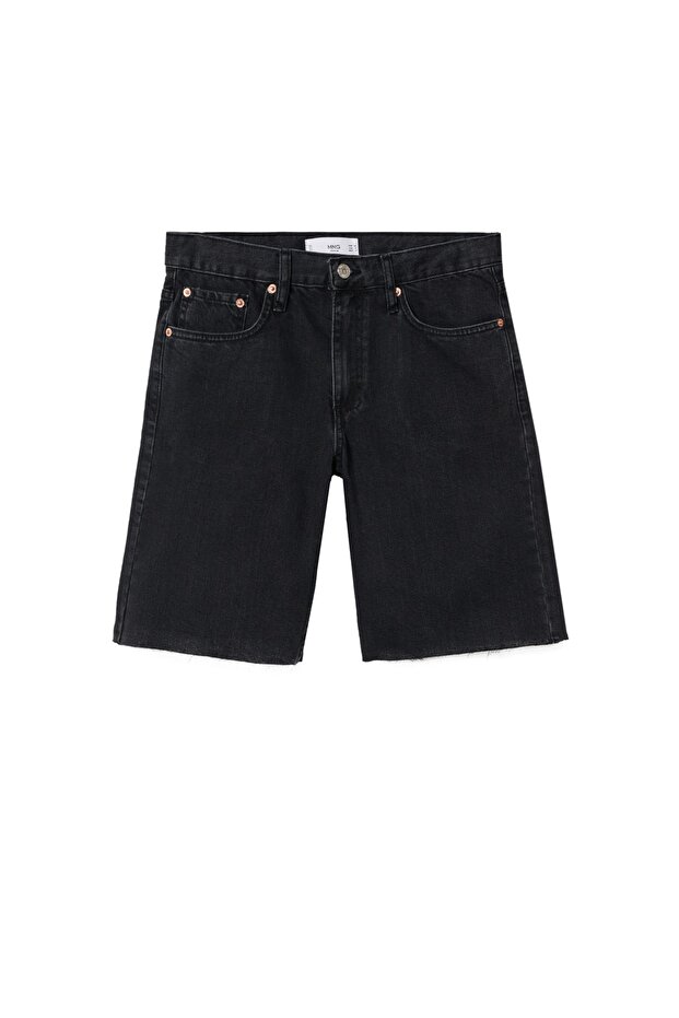 Siyah Denim Kadın Şort & Bermuda 37050457 - 4