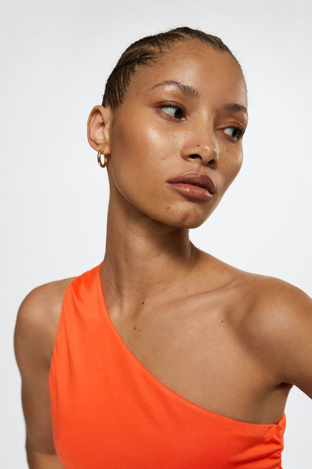 Orange Damenbluse 37020451 - 5