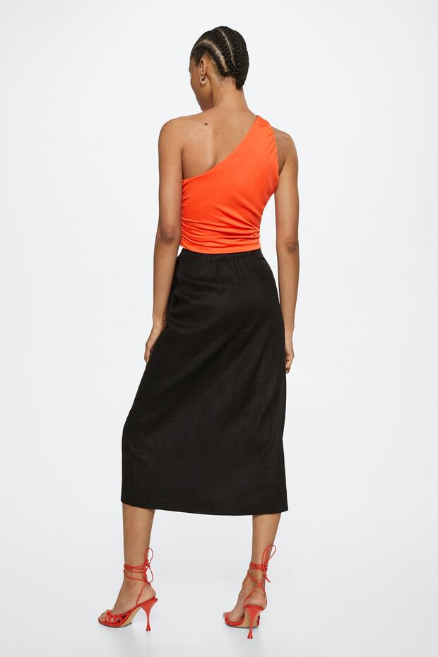 Orange Damenbluse 37020451 - 8