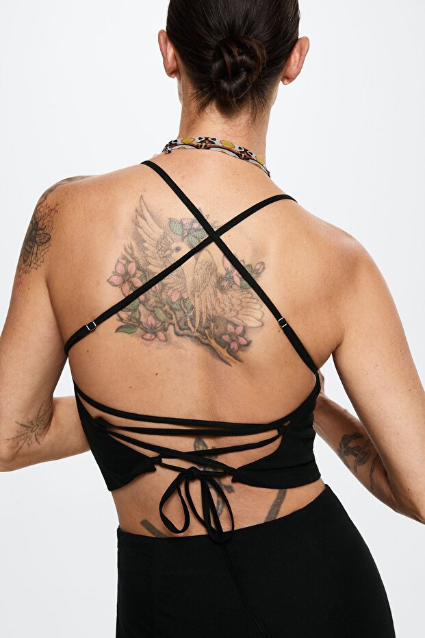 Schwarze Damenbluse 37000457 - 9