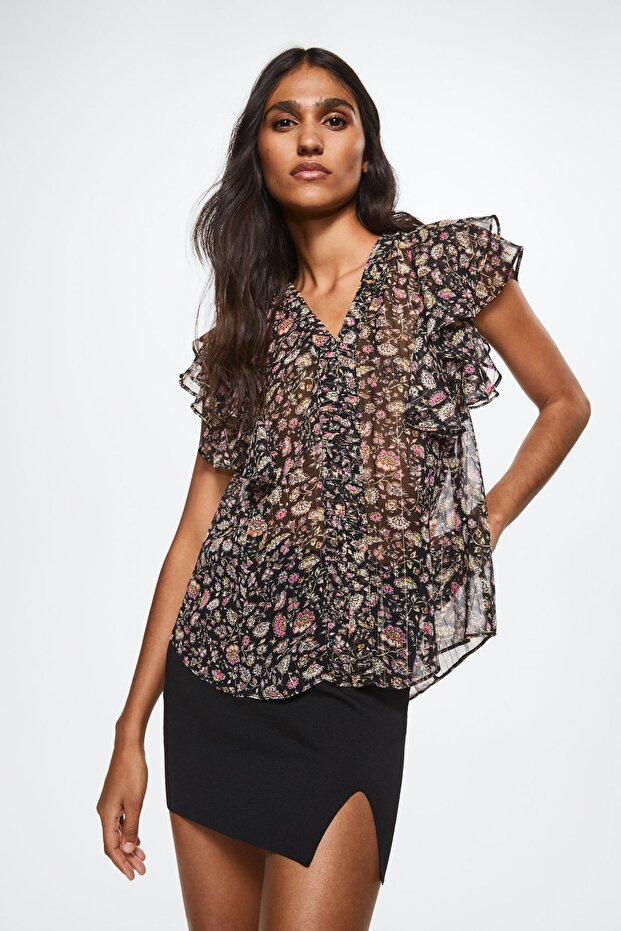 Siyah Kadın Bluz 37010452 - 2