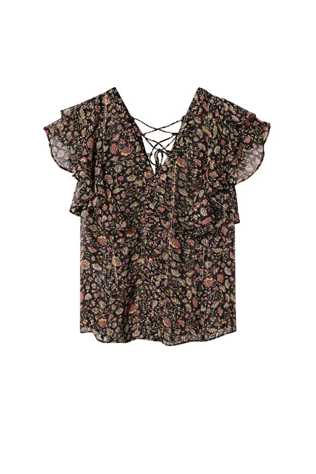 Siyah Kadın Bluz 37010452 - 4