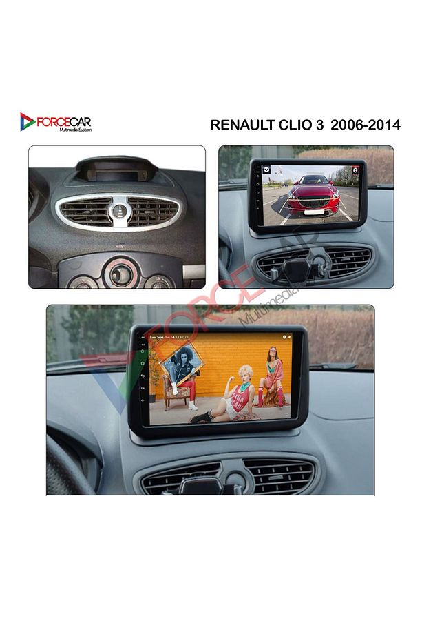 RENAULT CLİO3 2006-2014 Uyumlu  ANDROİD MULTİMEDYA 2.32 KABLOSUZ CARPLAY - 1
