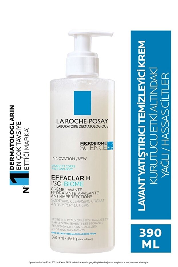 Effaclar Cream 390 /ml - Soothing and Cleansing Special for Oily and Irregular Skin