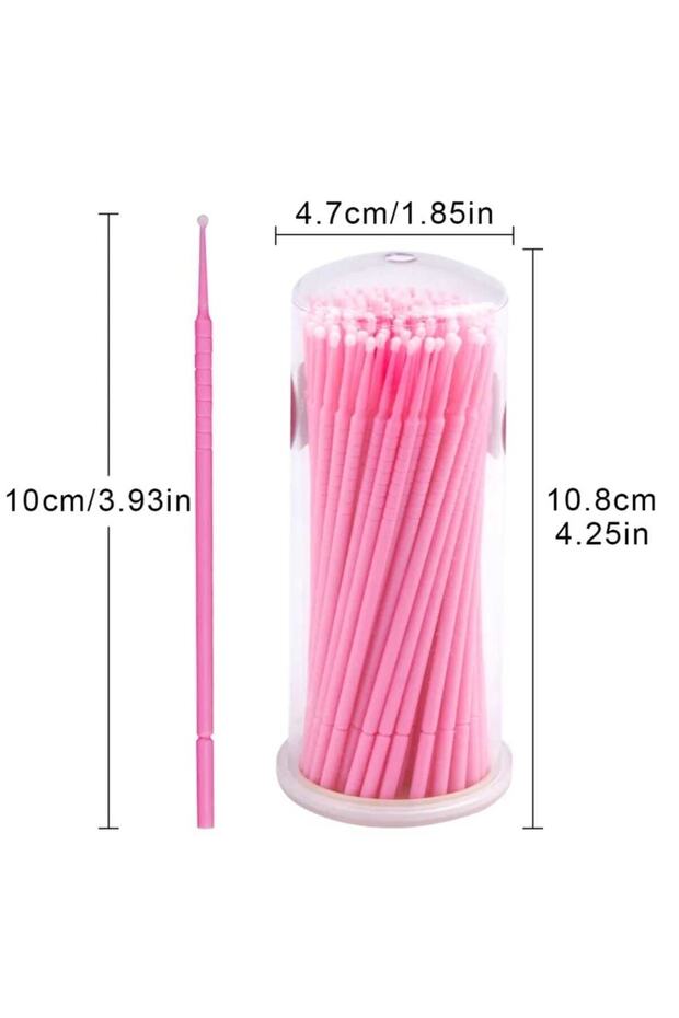MİCROBRUSH PEMBE KUTU 100 LÜ APLİKATÖR - 4