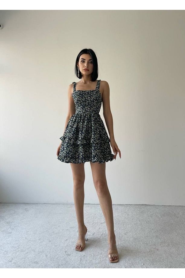 Freya Bağcık Askılı Mini Elbise - 1