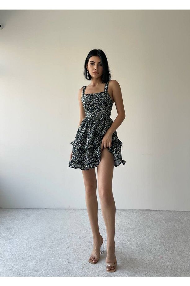 Freya Bağcık Askılı Mini Elbise - 2