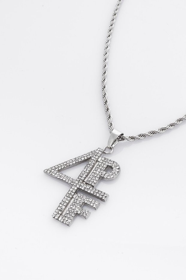 Iced 4PF Pendant Kolye Chain Kolye