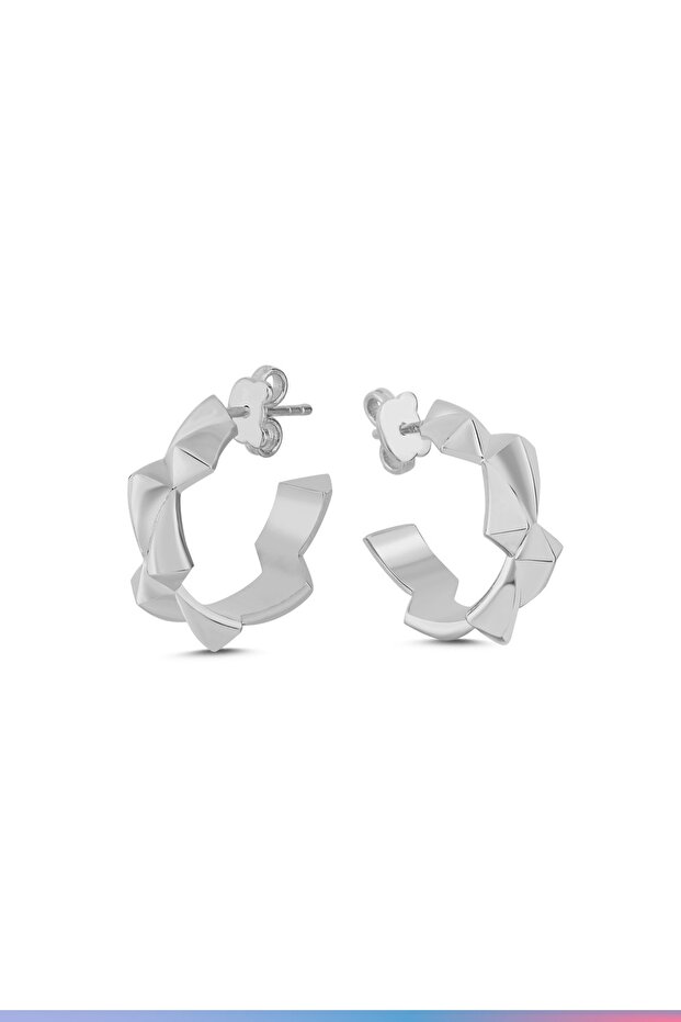 "BRISK" Gümüş Küpe - 5