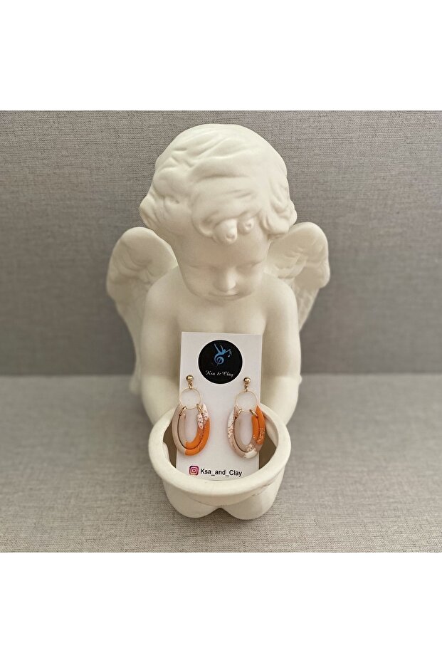 Marble Pattern 1 Küpe - 1