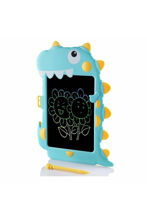 Lc Digital Dinosaur Drawing Tablet 8.5 Inch 30960 Drawing Tablet for Kids Turquoise