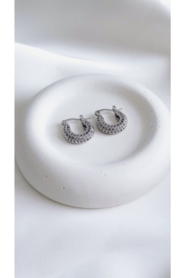 Zirkon Taşlı Küpe - 1