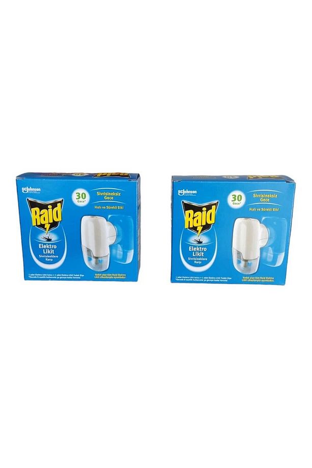 RAİD SİVRİSİNEKLERE KARŞI 30 GECE ELEKTRO LİKİT ISITICI + 1 YEDEK ŞİŞE 21 ML (2 ADET) - 1
