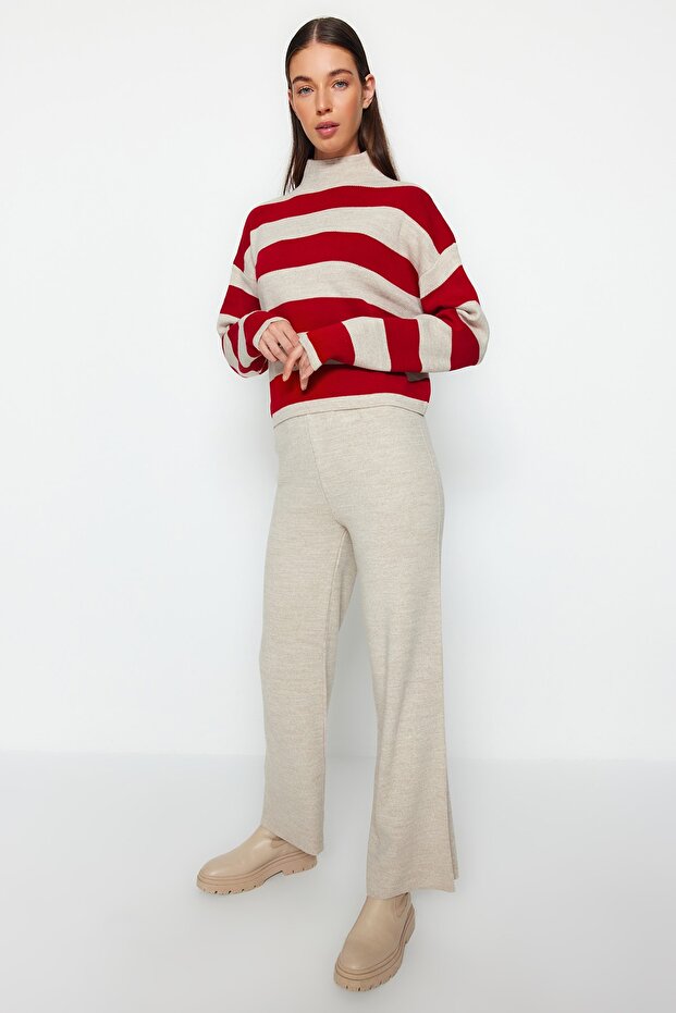 Gestreiftes Strickset mit weiter Passform - TWOAW24AU00020 - 1