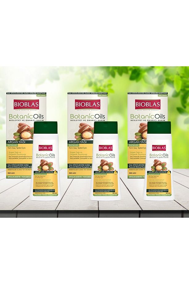 Botanic Oils Argan Yağı Özlü Şampuan 360 ml *3 Adet - 1