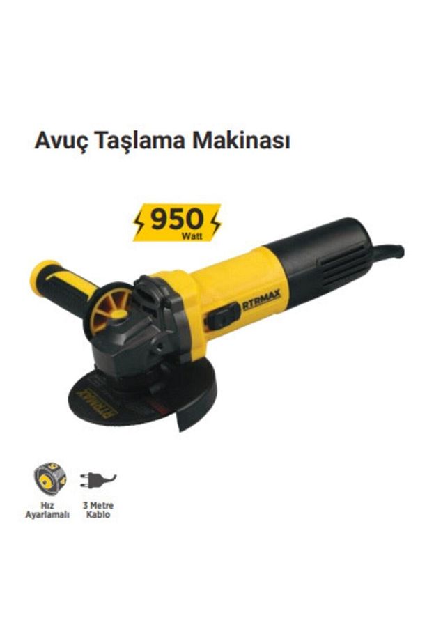 Rtr Max Rtm1095 Avuç Taşlama Devir Ayarlı 950 Waat - 1