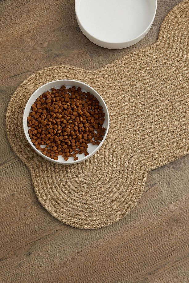 Jüt Halat Çok Amaçlı Dekoratif İç Dış Kapı Önü Kemik Paspas73x43 - 5