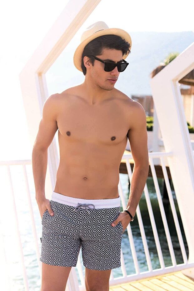 Line Detail Premium Men's Swim Shorts