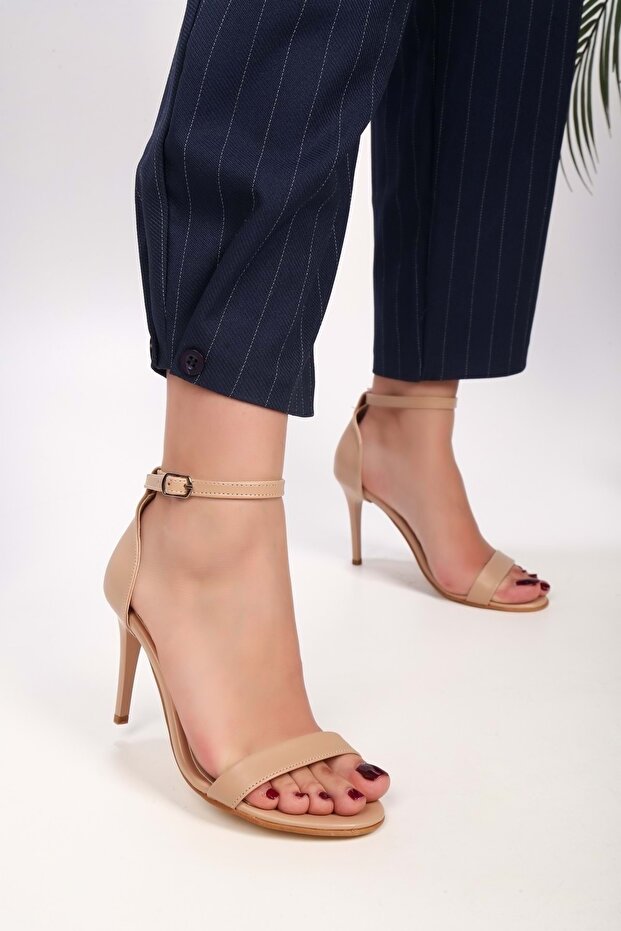 Női Puirn Skin egypántos sarkú cipő - 1