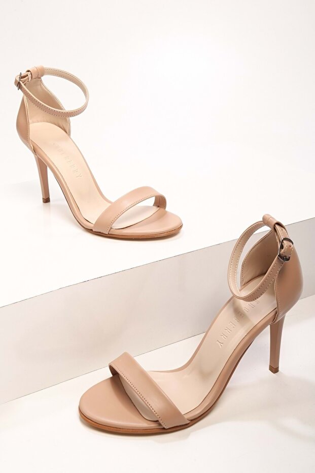 Női Puirn Skin egypántos sarkú cipő - 5