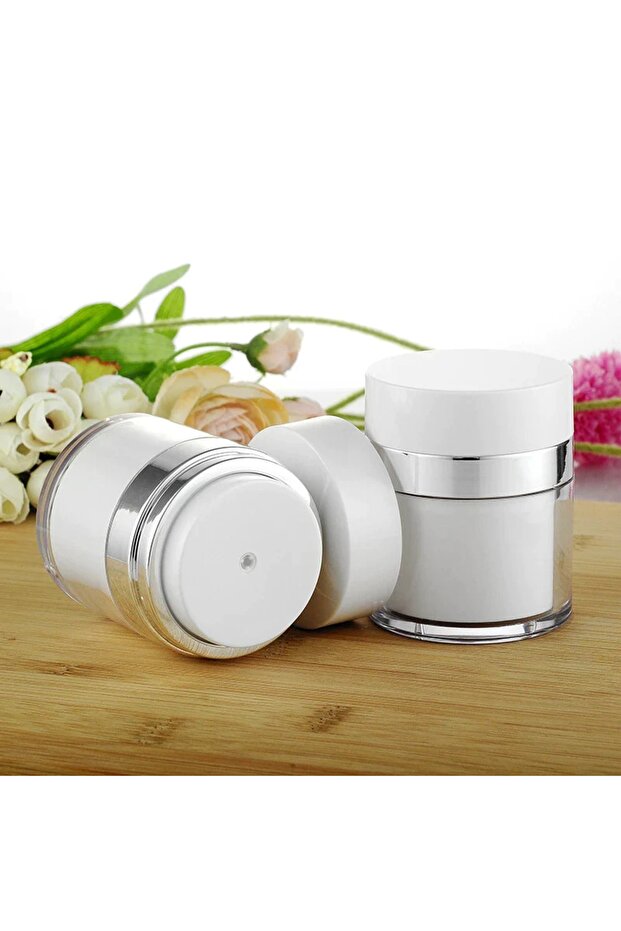 Doldurulabilir Pompalı Krem Kutusu 30ml - 4