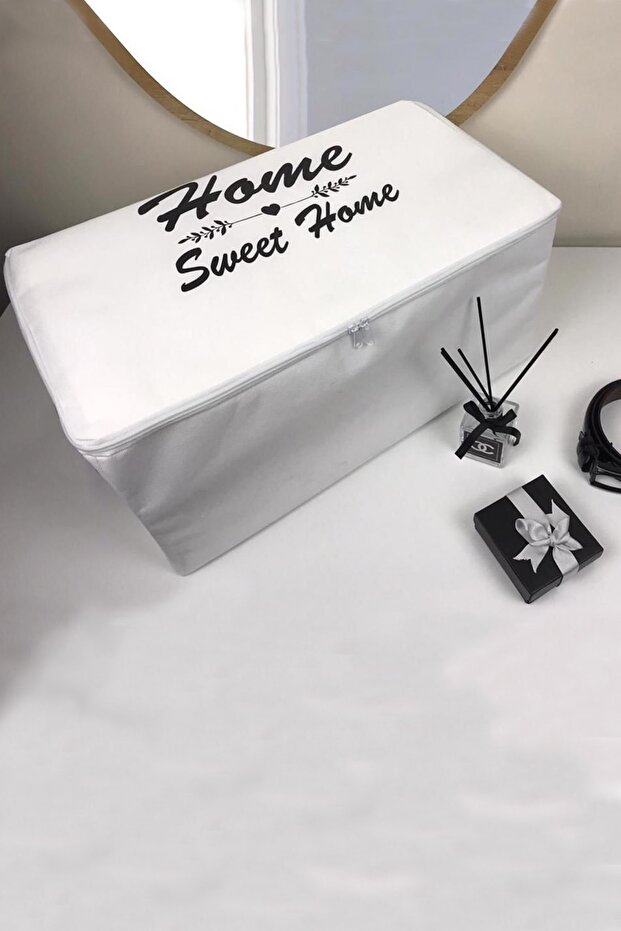 Zippered Dowry Bag - Home Sweet Home - Mega Size 80x50x40cm - Storage Bag, Organization Bag