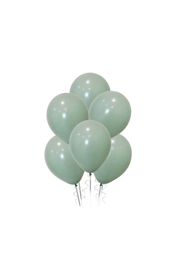 10 Mildew Green Color Balloons
