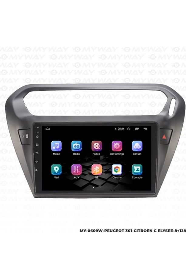 Myway Peugeot 301 Android Multimedya Carplay Navigasyon Ekran - 8gb RAM+128 GB HDD - Myway - 5