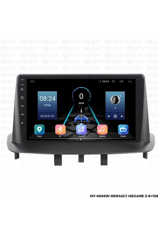 Myway Renault Megane 3 Android Multimedya Carplay Navigasyon Ekran - 8gb RAM+128 GB HDD - Myway - 5
