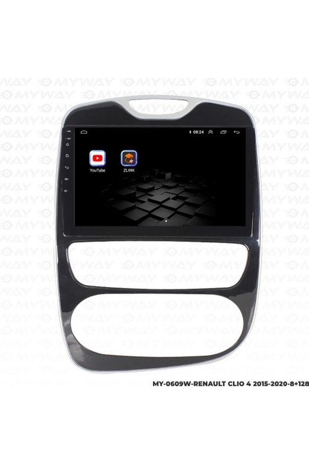 Myway Clio 4 Android Multimedya Carplay Navigasyon Ekran - 8gb RAM+128 GB HDD - Myway - 4
