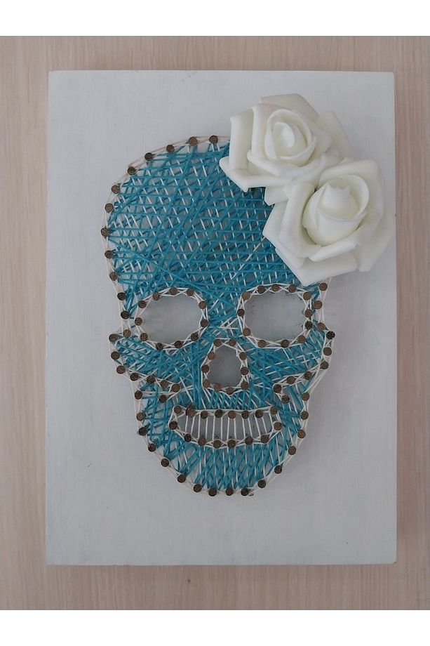 String Art/ Filografi /İp Sanatı/ Anahtarlık/ Duvar Tablosu/ Duvar Anahtarlığı - 1