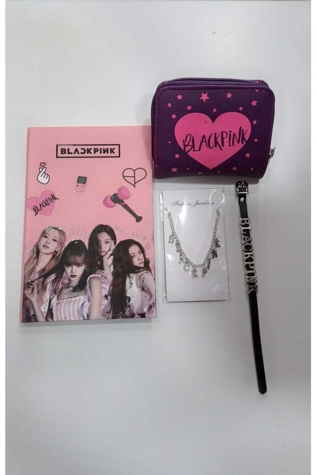 BLACKPINK NOTEBOOK NECKLACE BRACELET COMBINATION