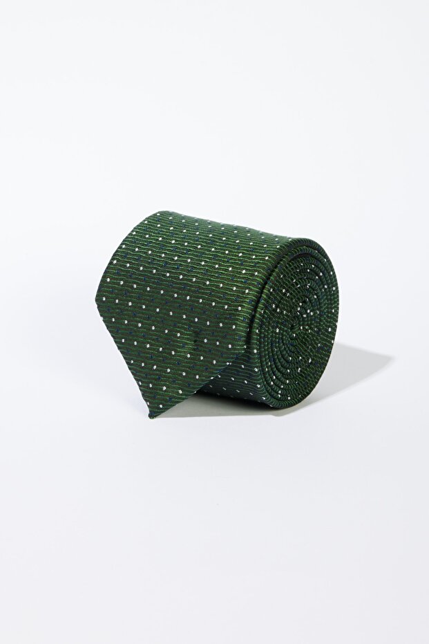 Men's Green Patterned Tie