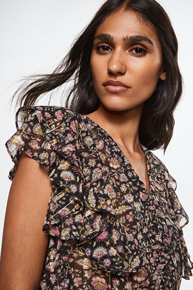 Siyah Kadın Bluz 37010452 - 5