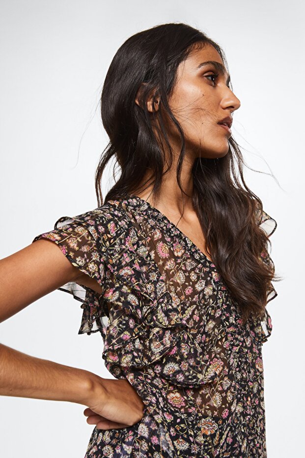 Siyah Kadın Bluz 37010452 - 6