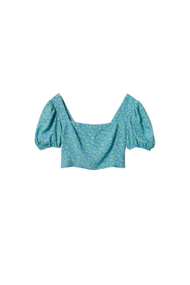 Blaue Damenbluse 27098631 - 4