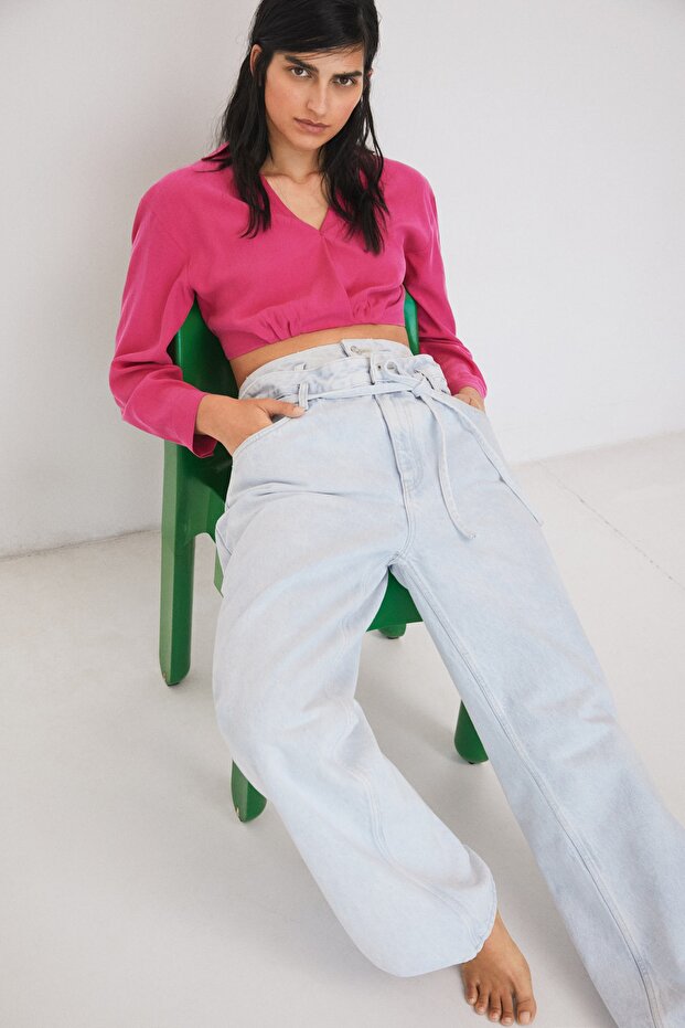 Fuşya Kadın Bluz 27095770 - 7