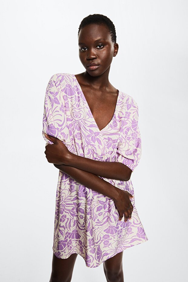 Mor Kadın Elbise 37072881 - 2