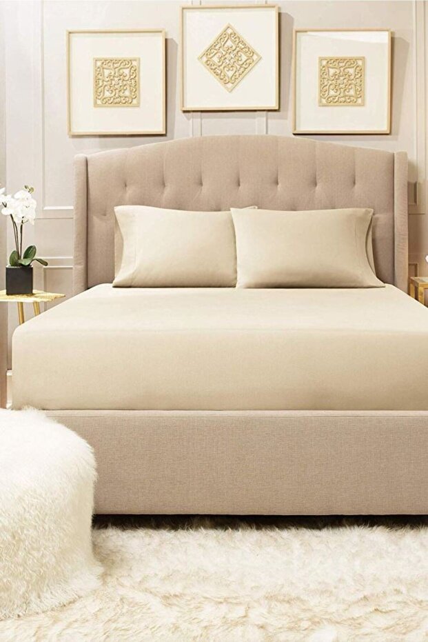 Super King Size Cotton Double Combed Bed Sheet - 1
